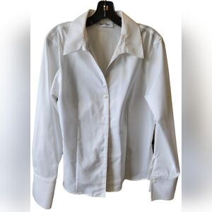 Calvin Klein white button-down dress shirt